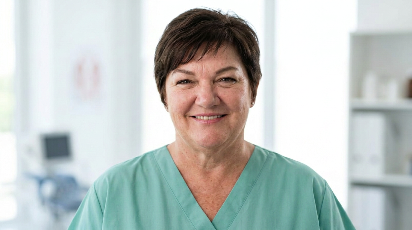 Sr Mariane van der Merwe in her nursing practice